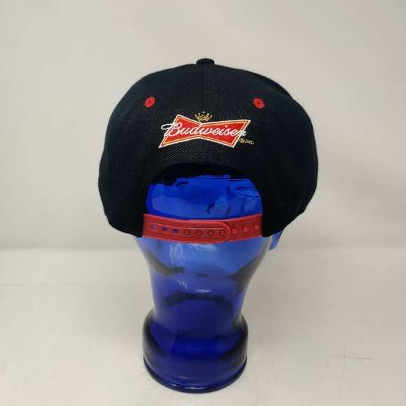 NHL Calgary Flames Budweiser Red Black Hat Cap Baseball Snapback Hockey - Picture 4 of 8